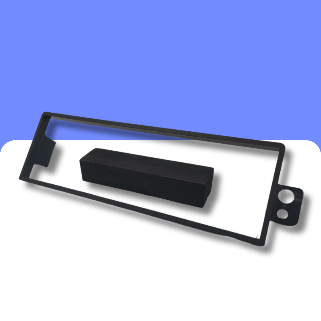 Daewoo and Chevrolet Kalos (03-08) Single DIN car radio fascia adapter panel (MATT BLACK) - Image 2