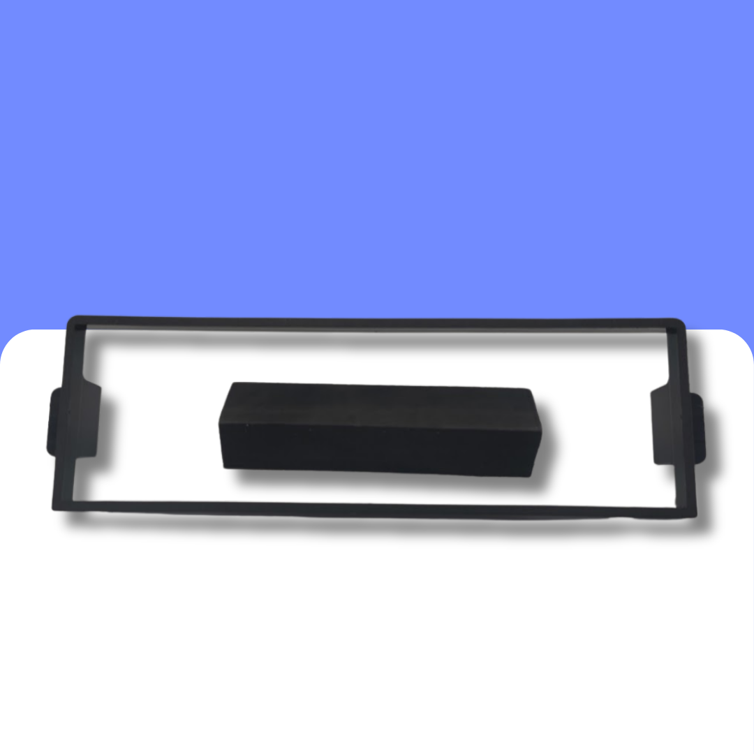 Daewoo and Chevrolet Kalos (03-08) Single DIN car radio fascia adapter panel (MATT BLACK) - Image 3