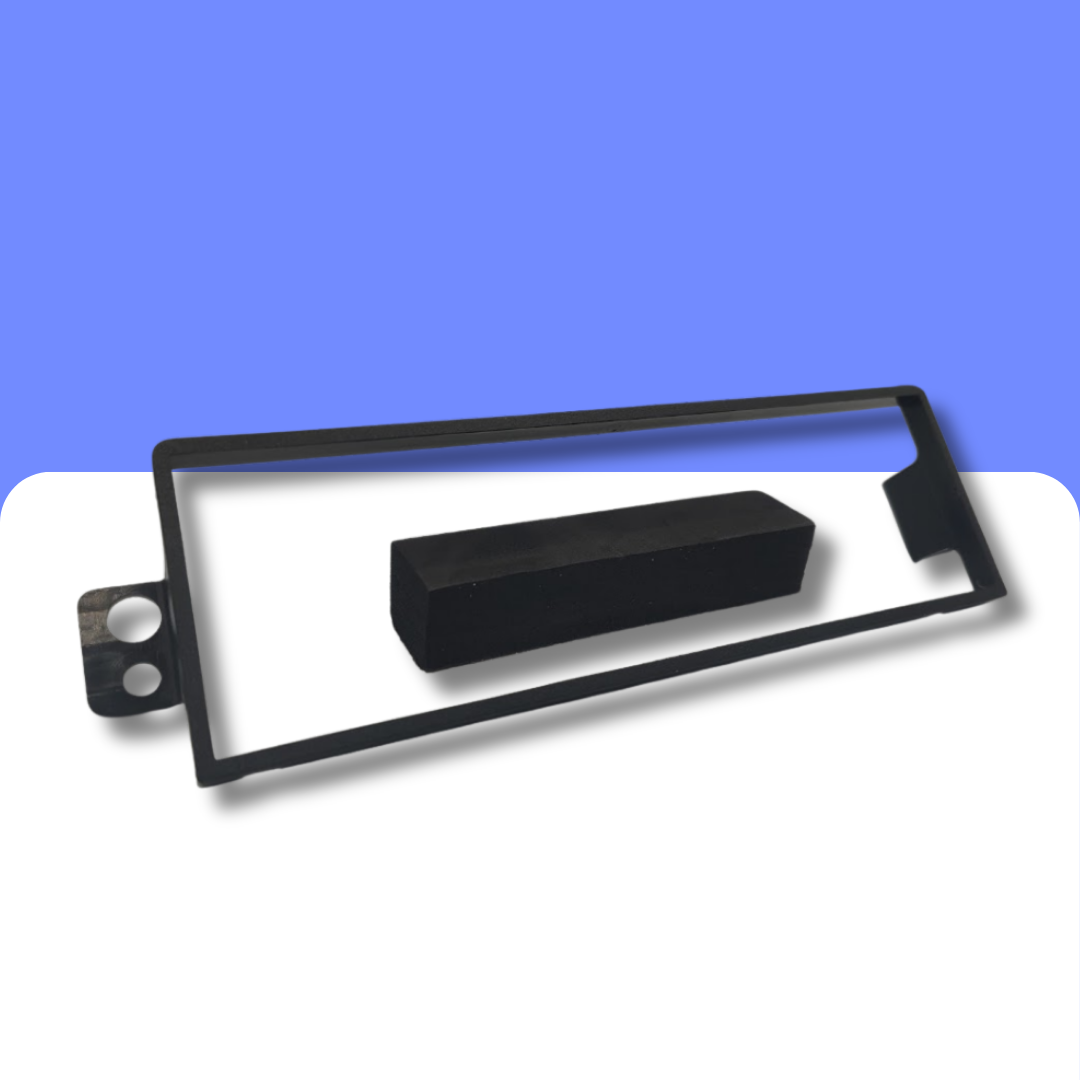 Daewoo and Chevrolet Kalos (03-08) Single DIN car radio fascia adapter panel (MATT BLACK)