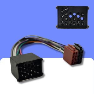 BMW, Mini, Rover, Landrover (Round 17 pin) car radio ISO adapter cable lead