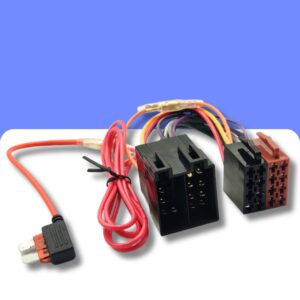 Renault car radio ISO adapter cable lead with optional fuse spur