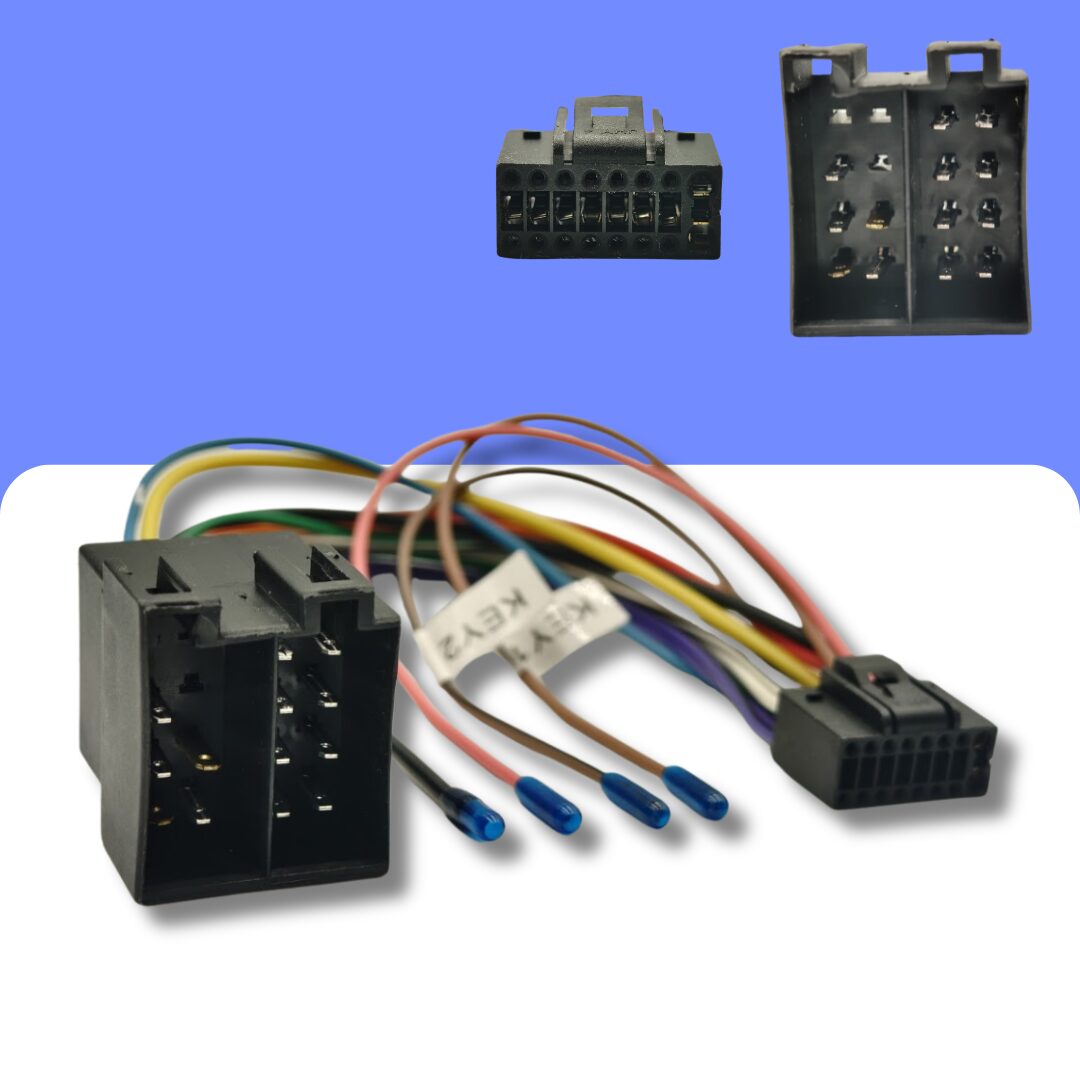 16 pin ISO cable for Chinese Android based head units.