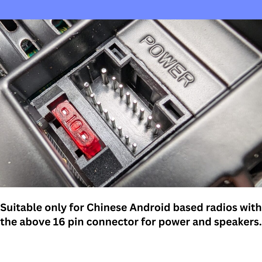 16 pin ISO cable for Chinese Android based head units. - Image 2