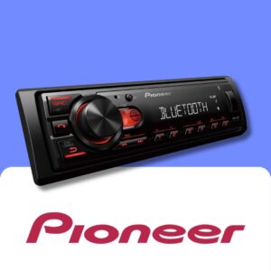 Pioneer MVH-230BT Single DIN car radio head unit with Bluetooth, USB and FM