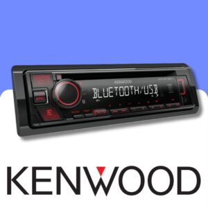 Kenwood KDC-BT460U Single DIN car radio head unit with Bluetooth, USB and CD Player