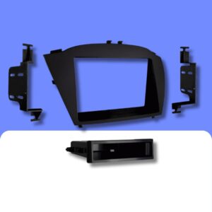 Hyundai IX35 (13-15 with navigation) Double DIN car radio fascia adapter panel (MATT BLACK)