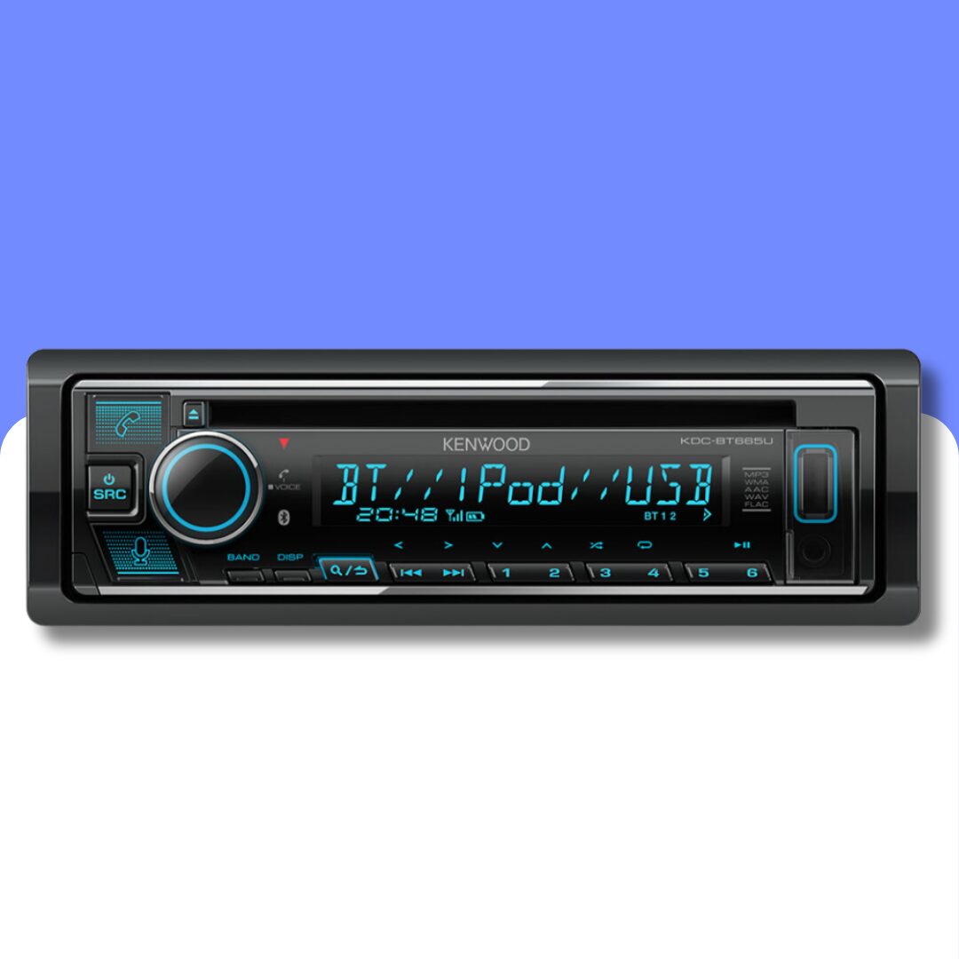 Kenwood KDC-BT665U Single DIN car radio head unit with Bluetooth, USB and CD Player - Image 2