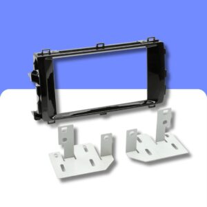 Toyota Auris 2013-2015 Double DIN car radio fascia adapter panel (GLOSS BLACK)
