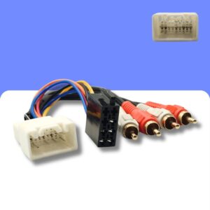Lexus IS 1998-1999 with original 4 channel amplified audio car radio ISO adapter cable lead