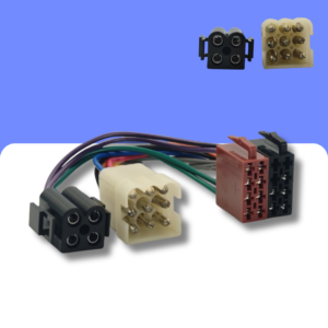 Volvo 1974-1991 cars with 4 speakers ISO cable
