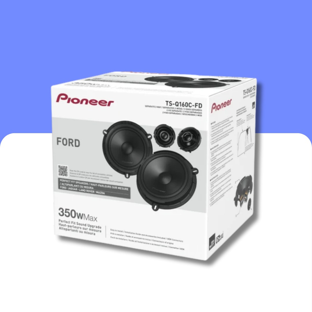 Pioneer Perfect Fit TS-Q160C-FD 165mm component speaker set for Ford and Mazda - Image 2