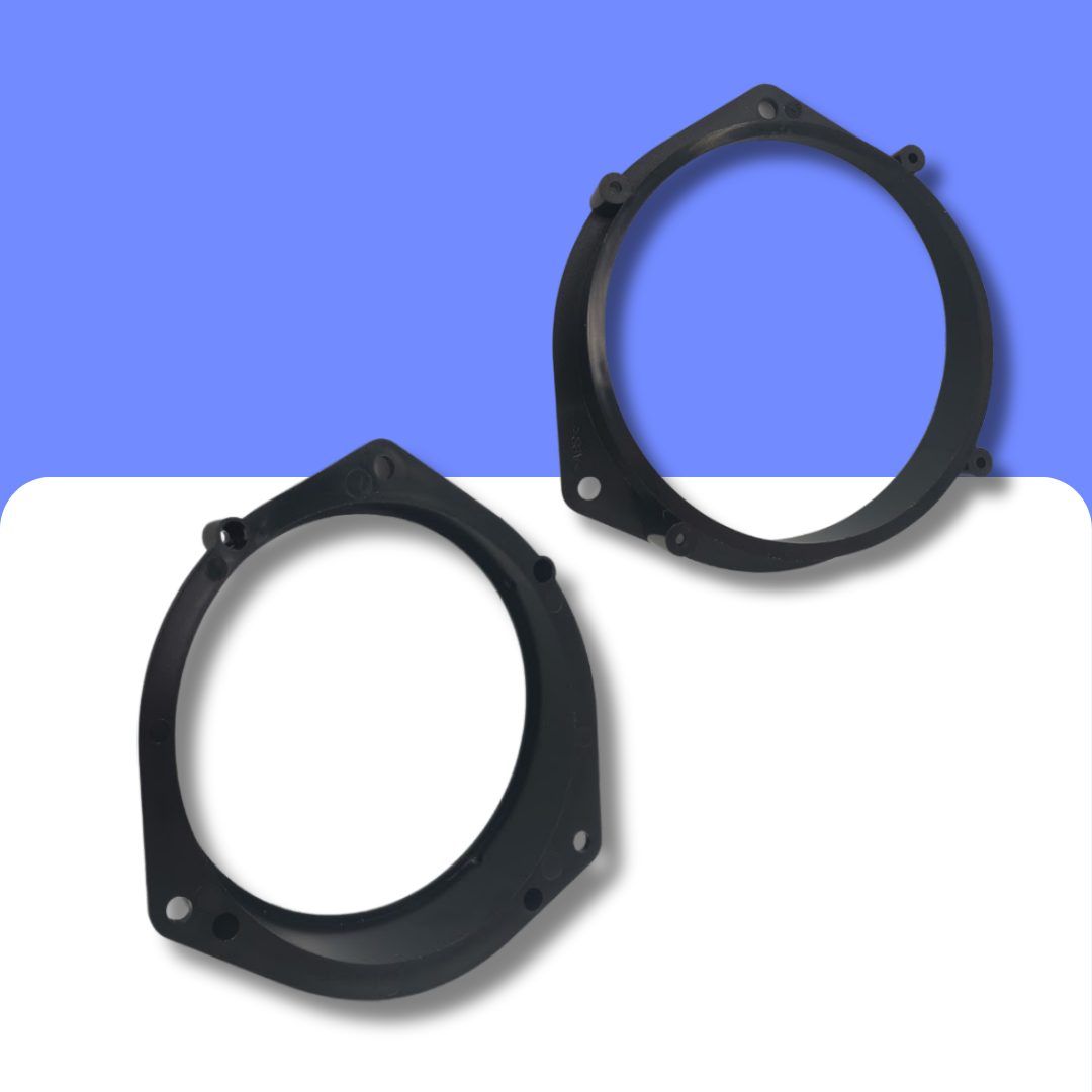 Fiat Doblo, Fiorino Front Door and Vauxhall/Opel Rear Door 130mm speaker adapter panels rings - Image 2