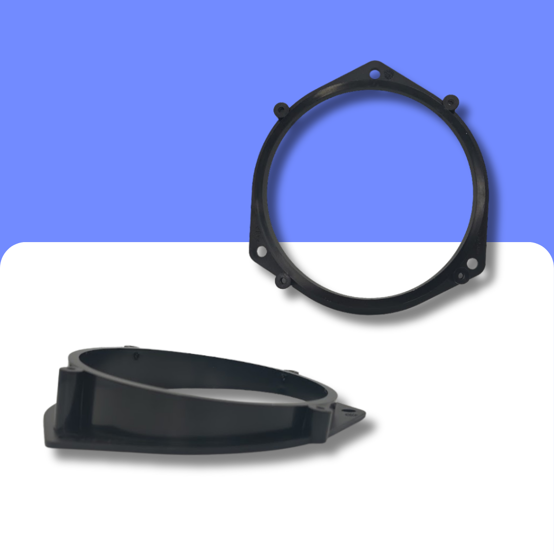 Fiat Doblo, Fiorino Front Door and Vauxhall/Opel Rear Door 130mm speaker adapter panels rings